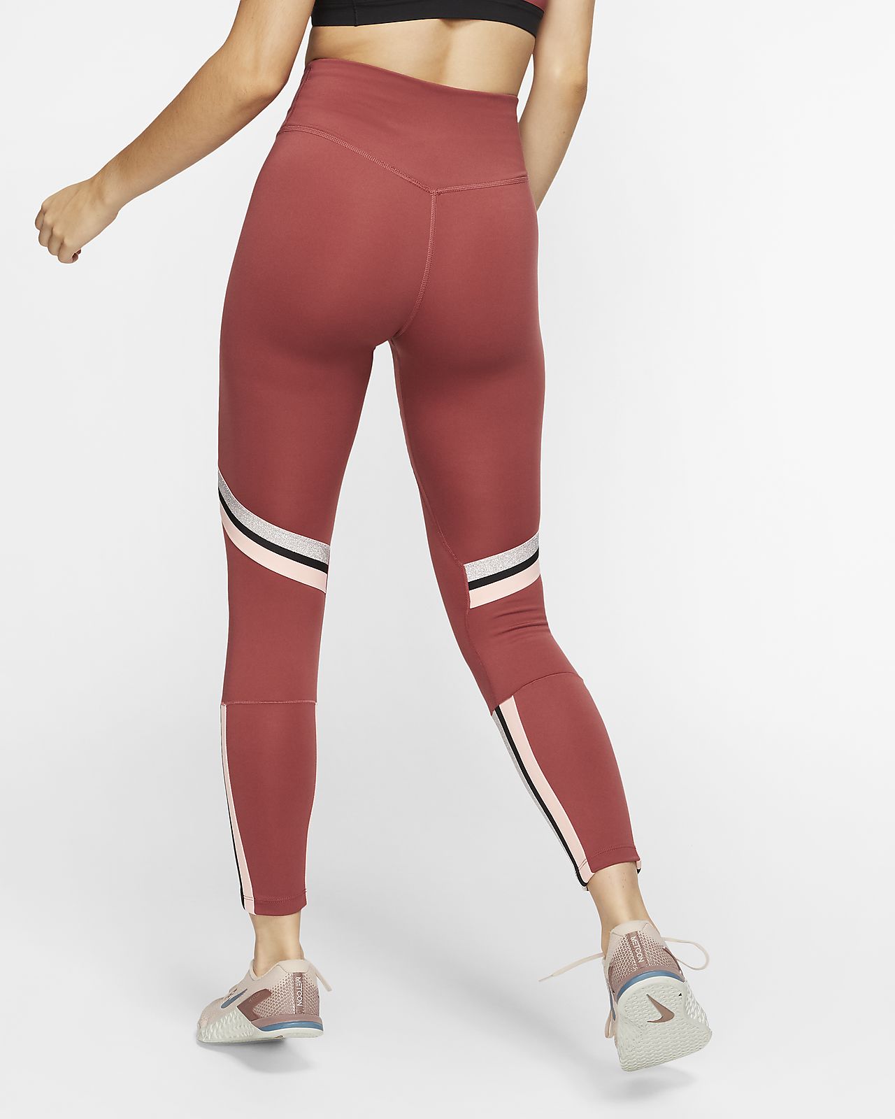 nike metallic clash leggings