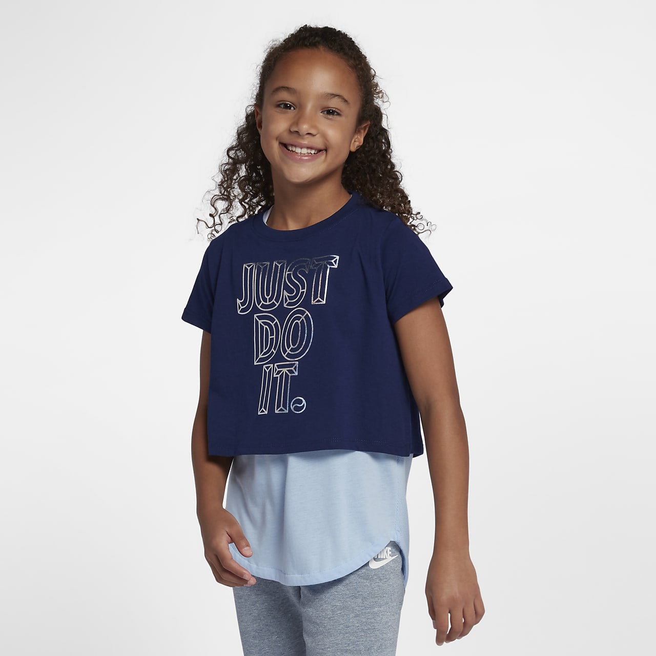 Nike Sportswear JDI avkortet T-skjorte til store barn (jente)