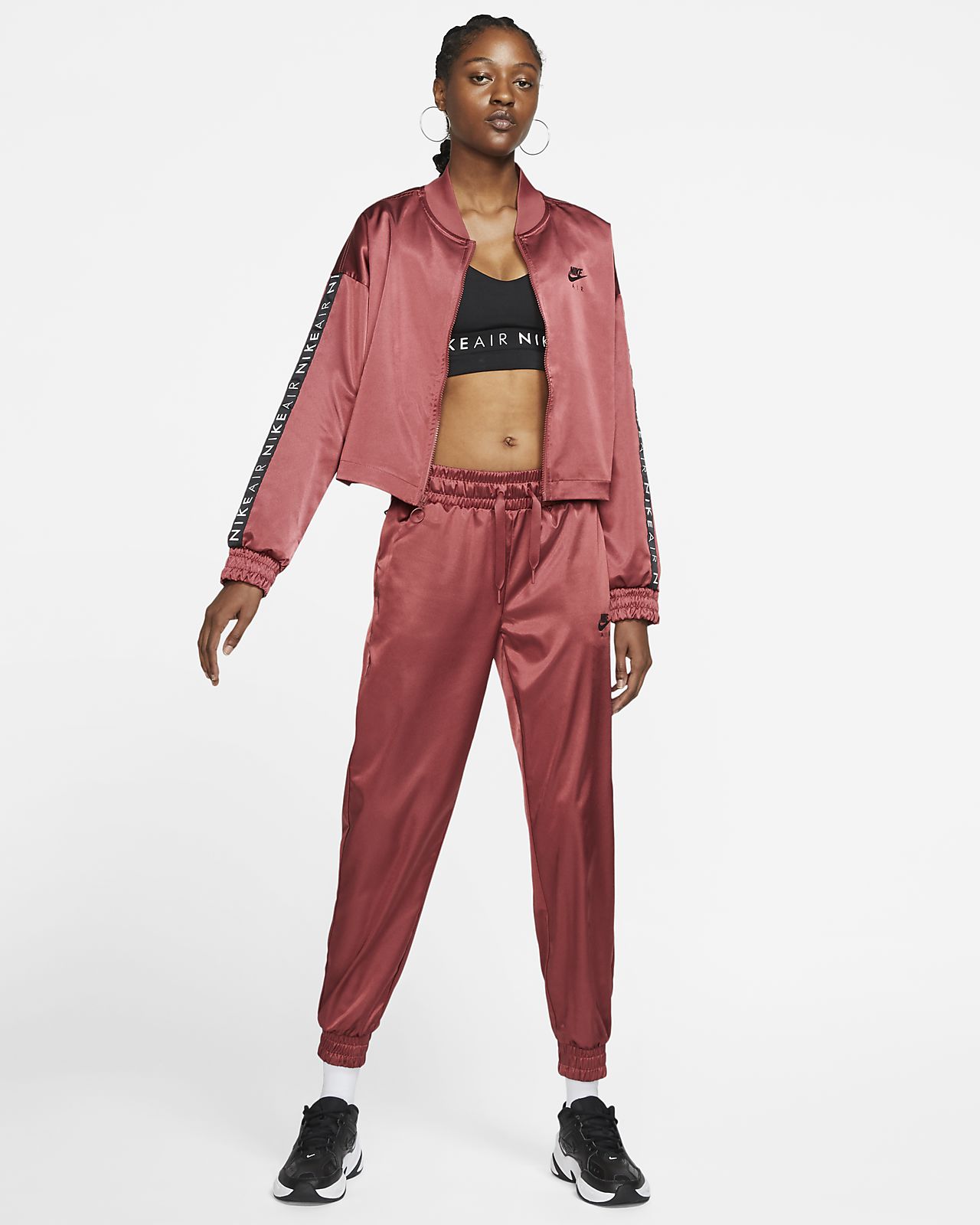 nike satin tracksuit