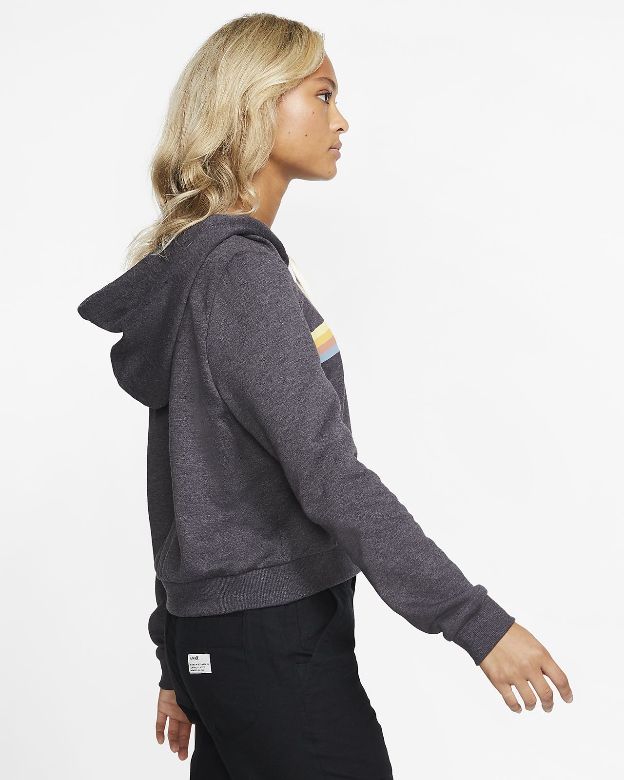 cropped fleece pullover