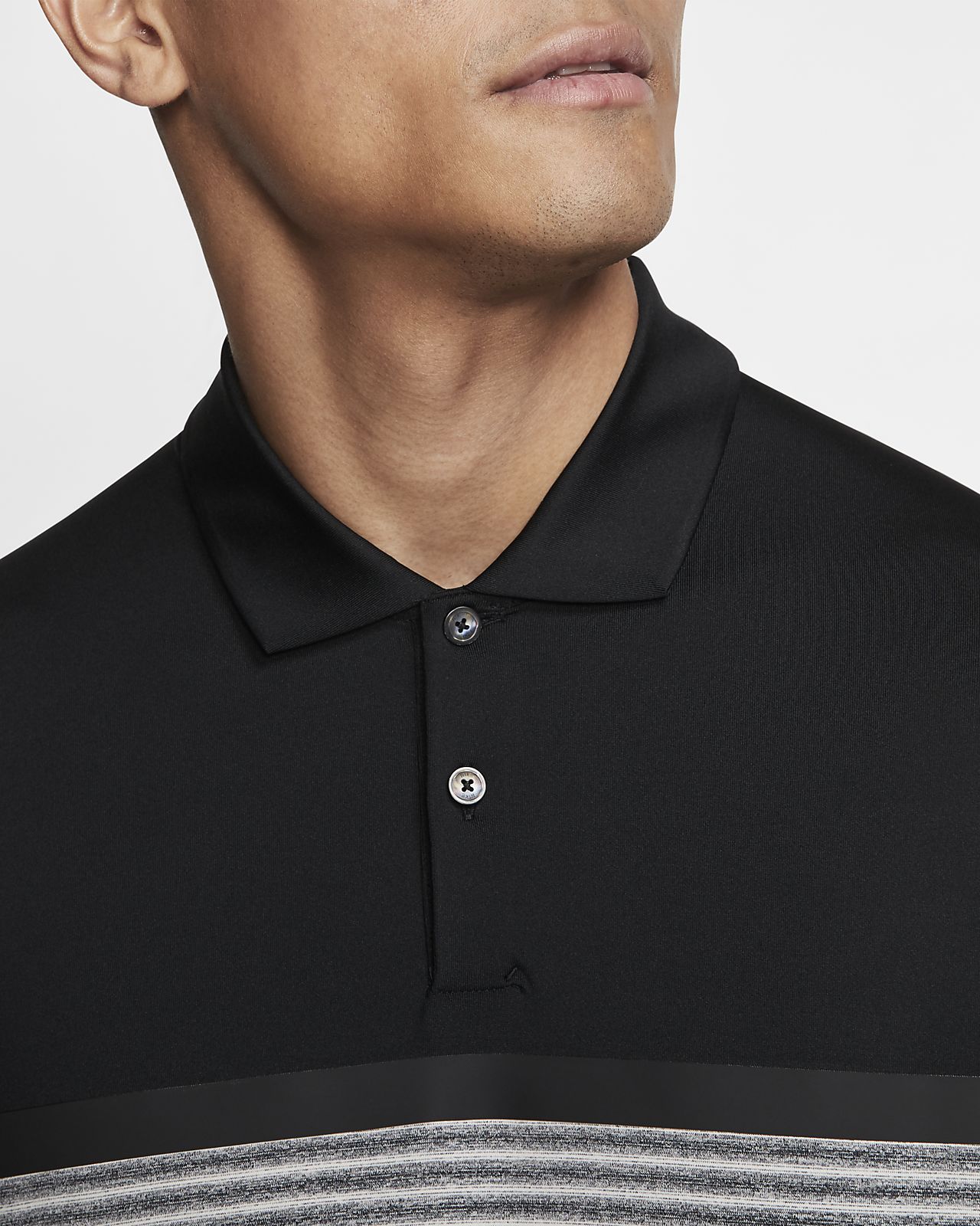 nike men's tiger woods dry stripe golf polo