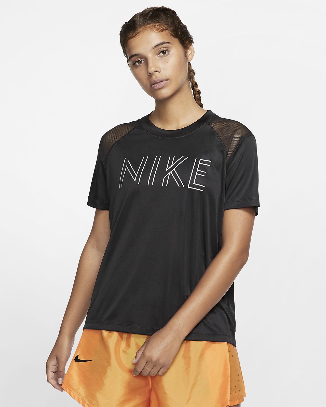 nike metallic top