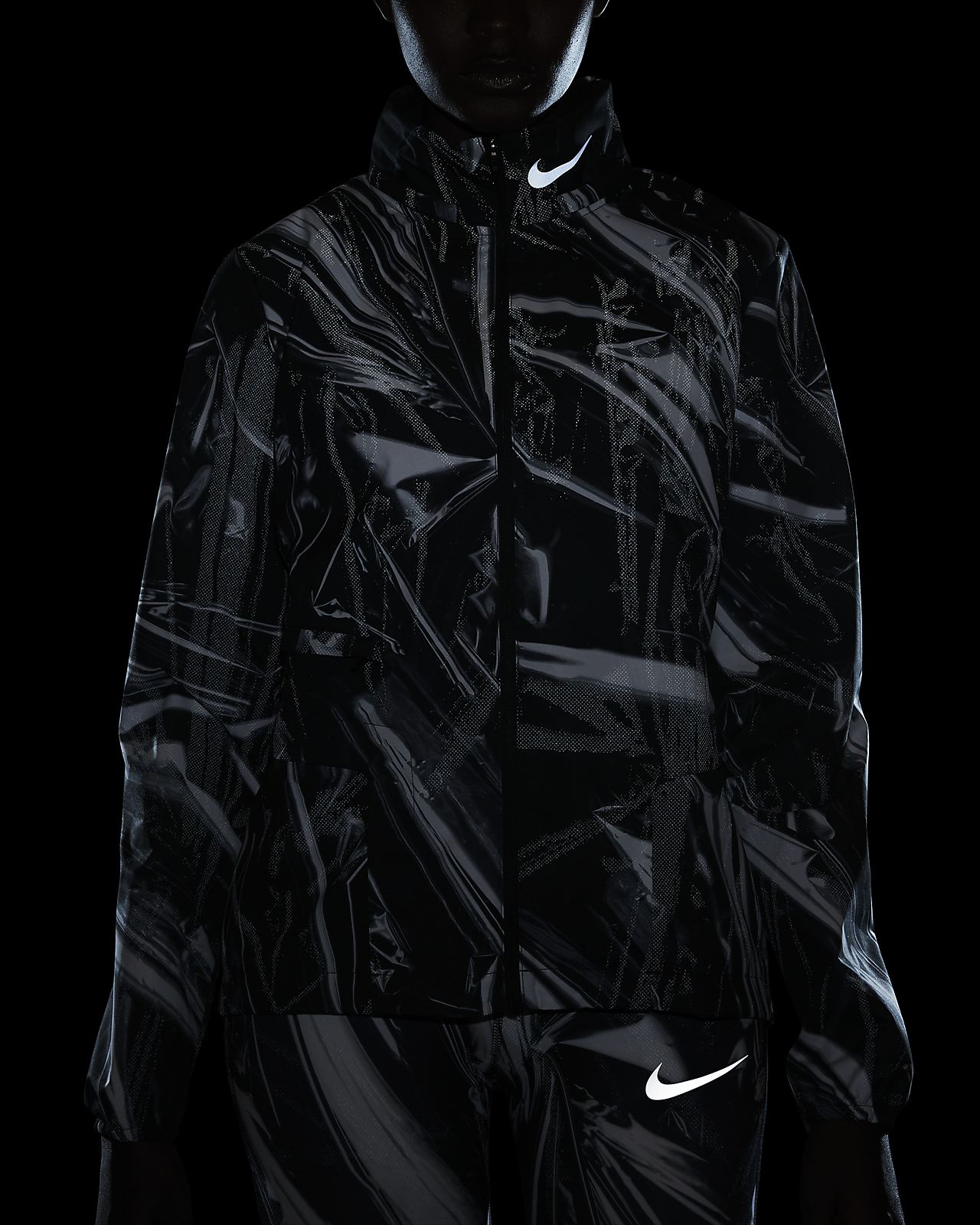 nike shield hooded running jacket