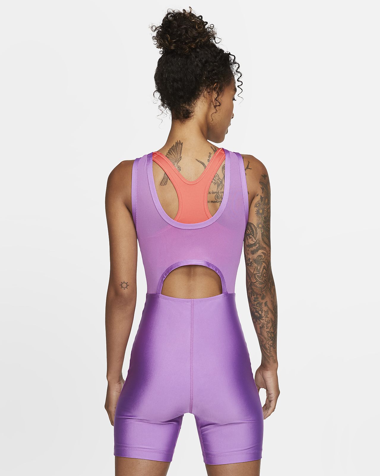 purple nike bodysuit