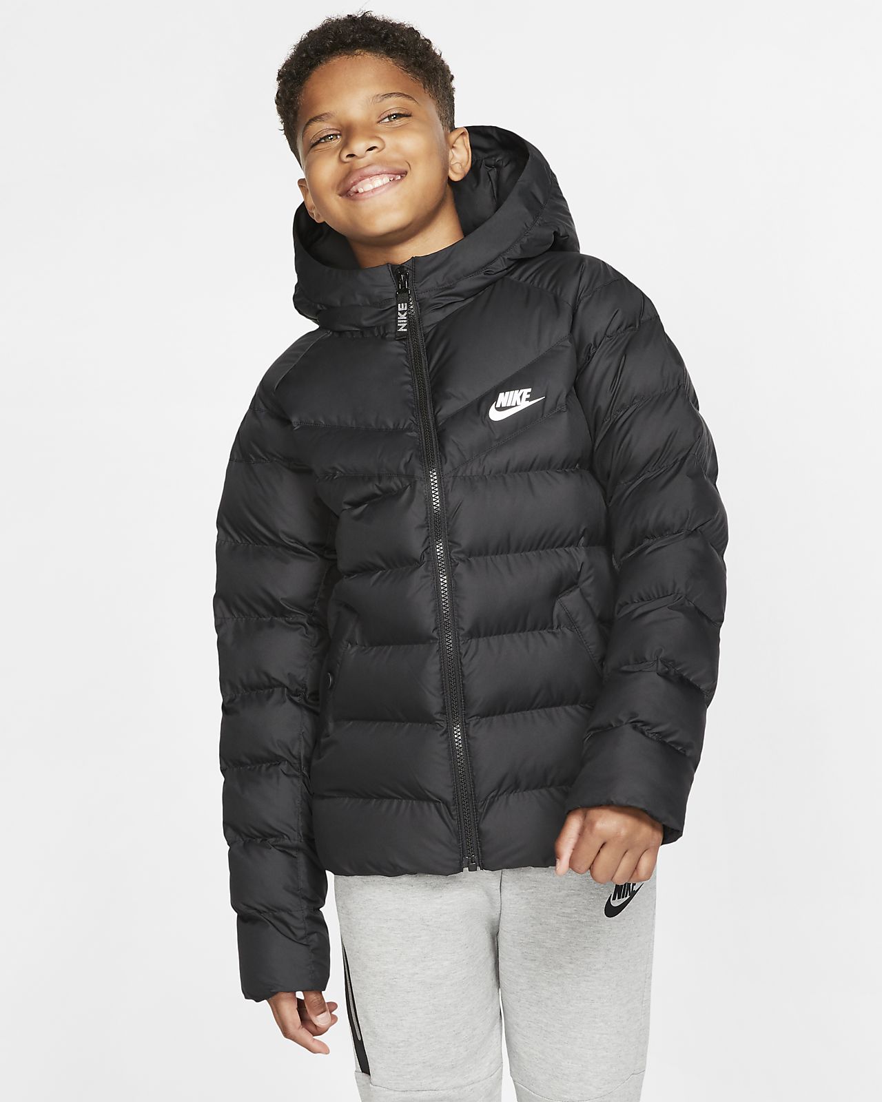 nike hooded jacket child boys