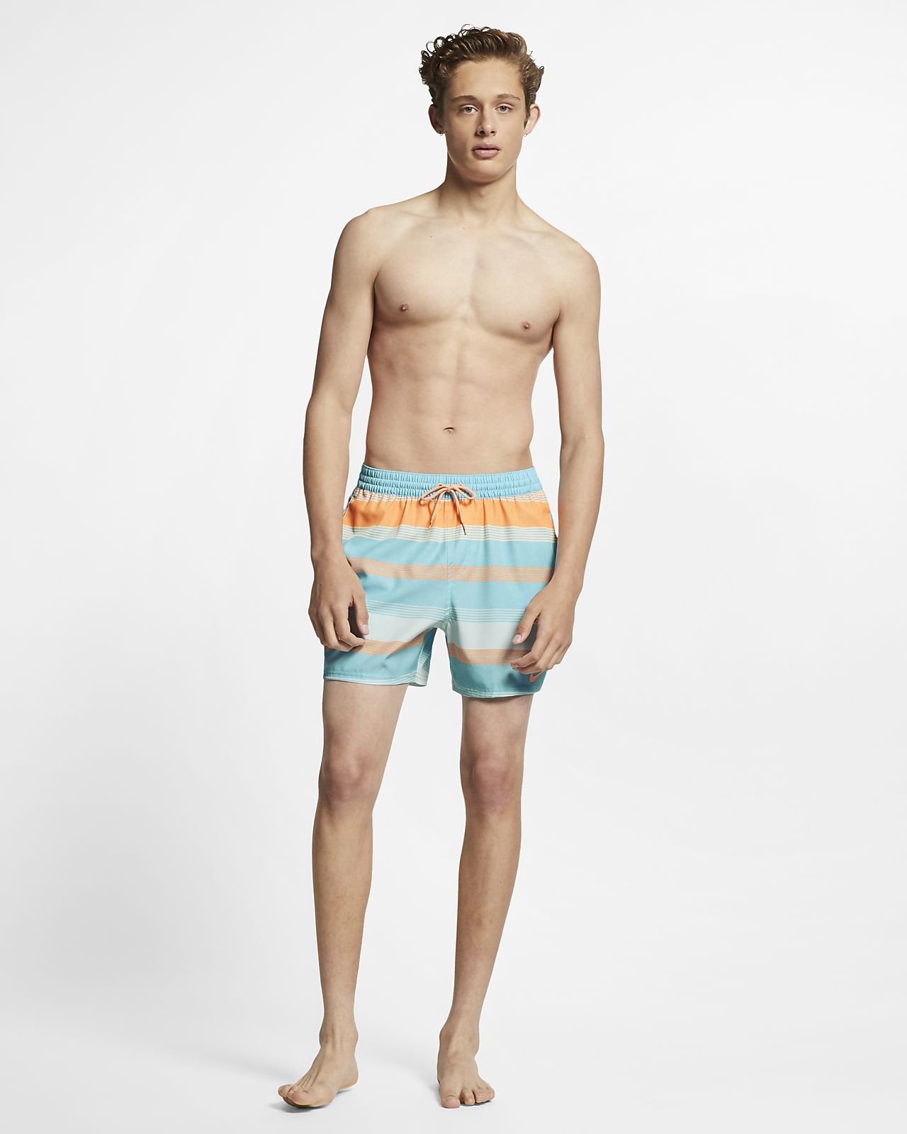 nike linen racer swim trunks