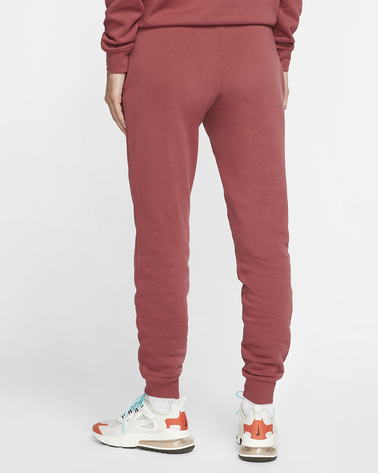 red nike fleece pants