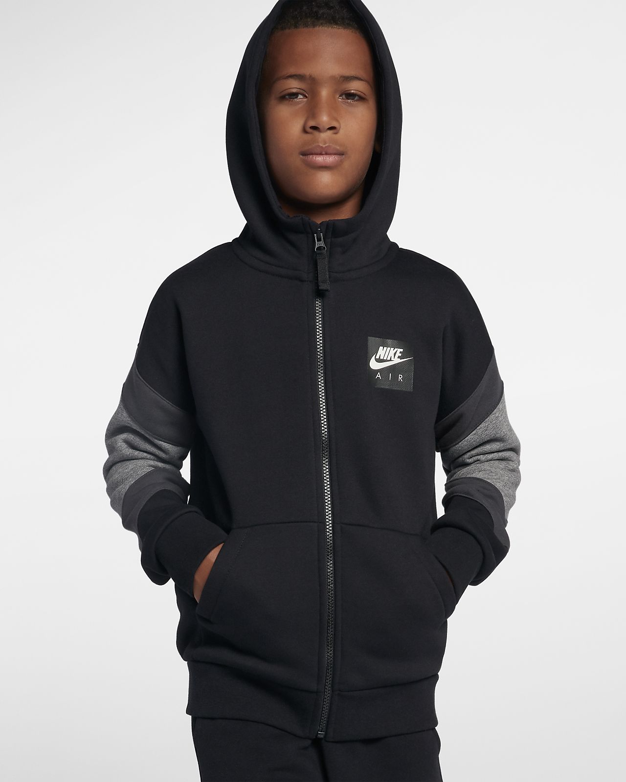 Nike Air Older Kids' (Boys') Full-Zip Hoodie. Nike EG