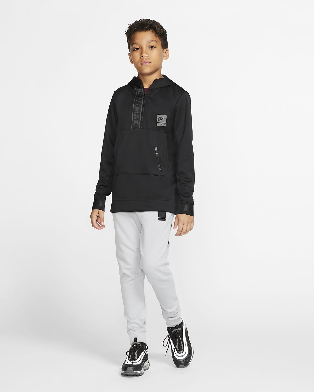 nike kids half zip