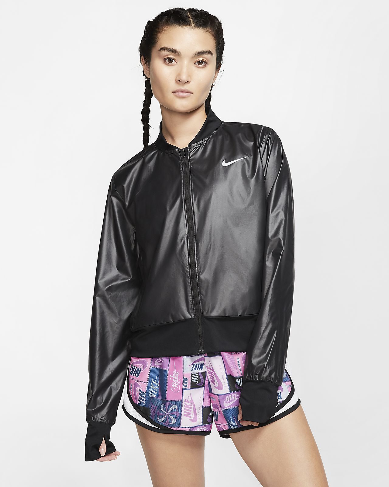 giacca running donna nike