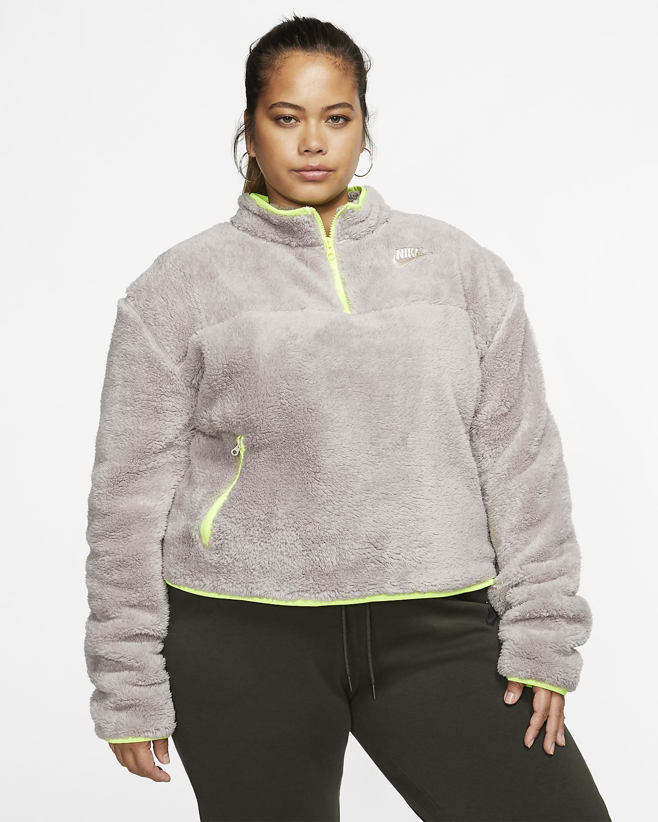 nike heritage half zip jacket women's