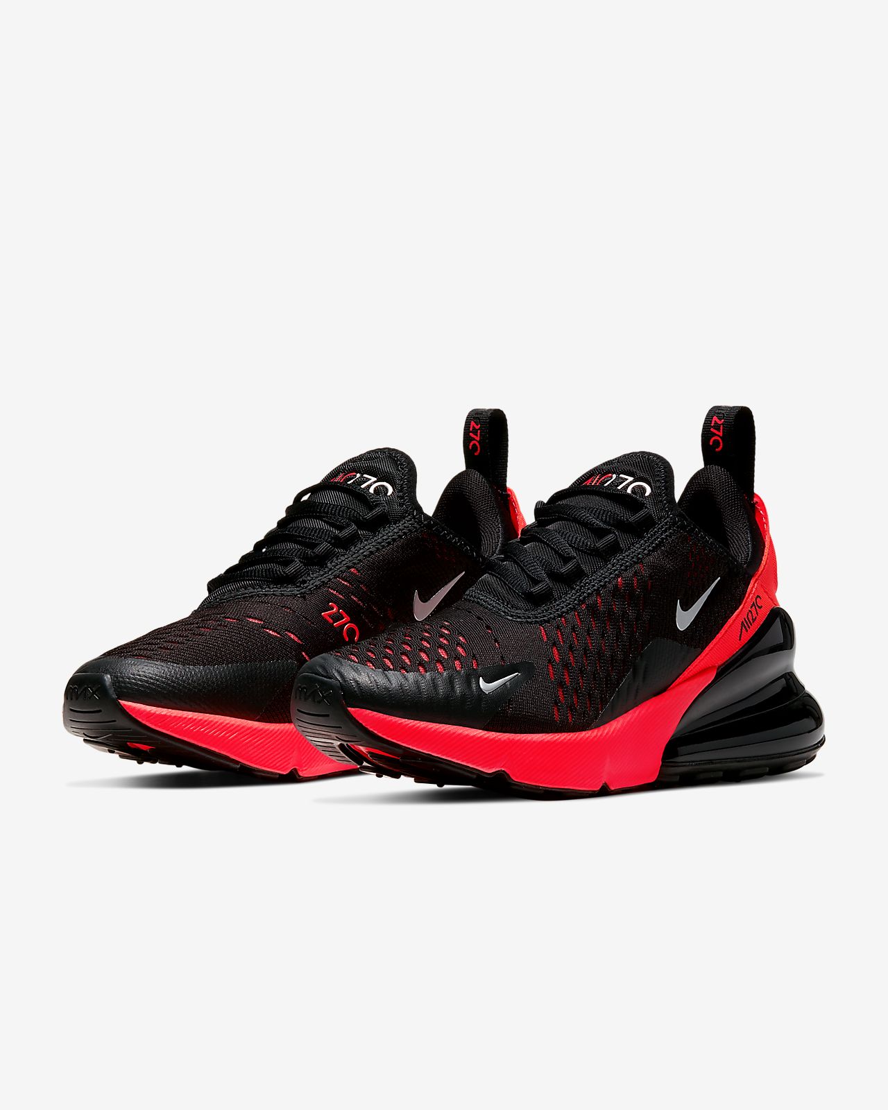 nike air max 27 black with red