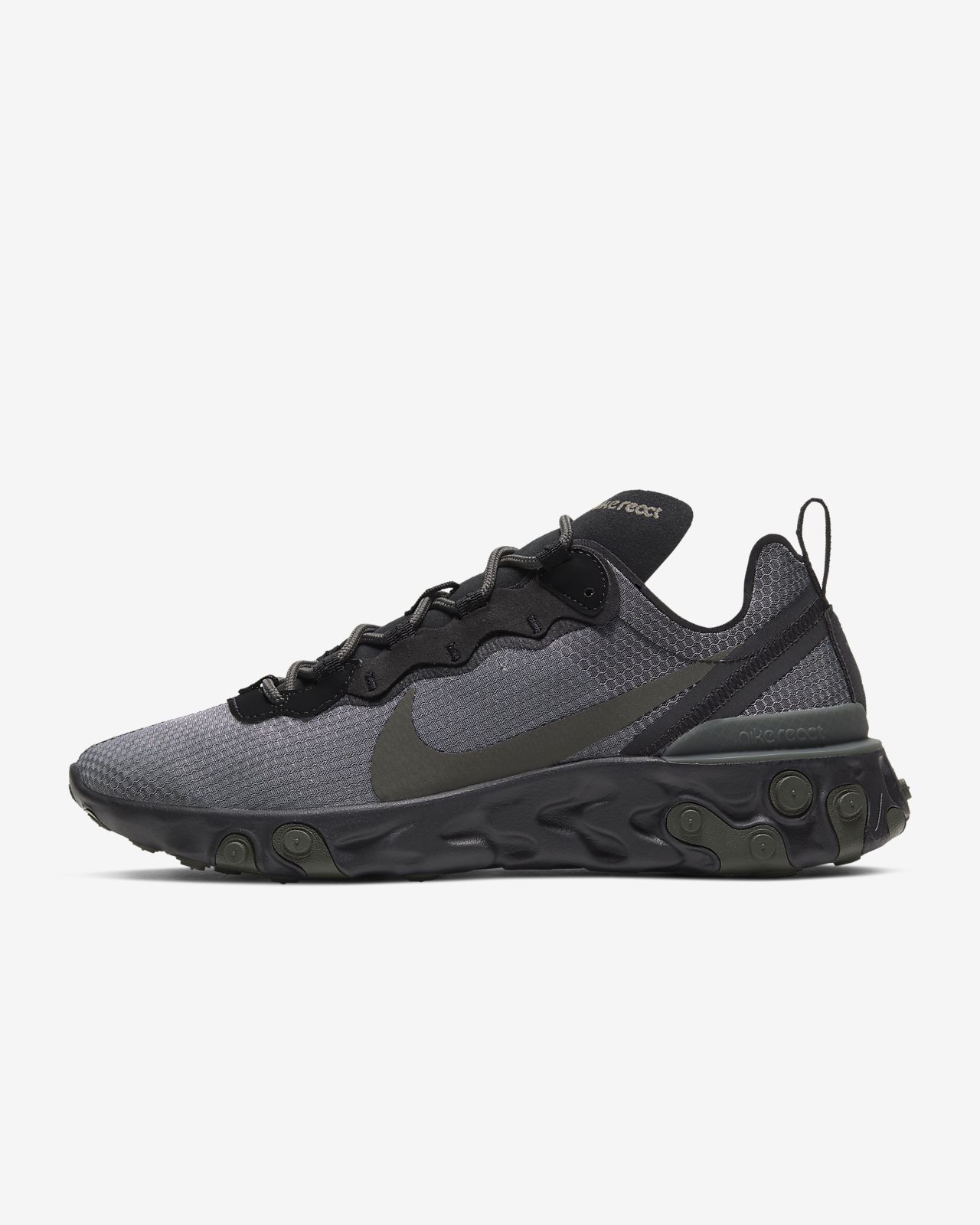 Buy React Element 55 Trainer Black Dark Grey Black Off70 Free Delivery Aquamarinegayrimenkul Com Tr