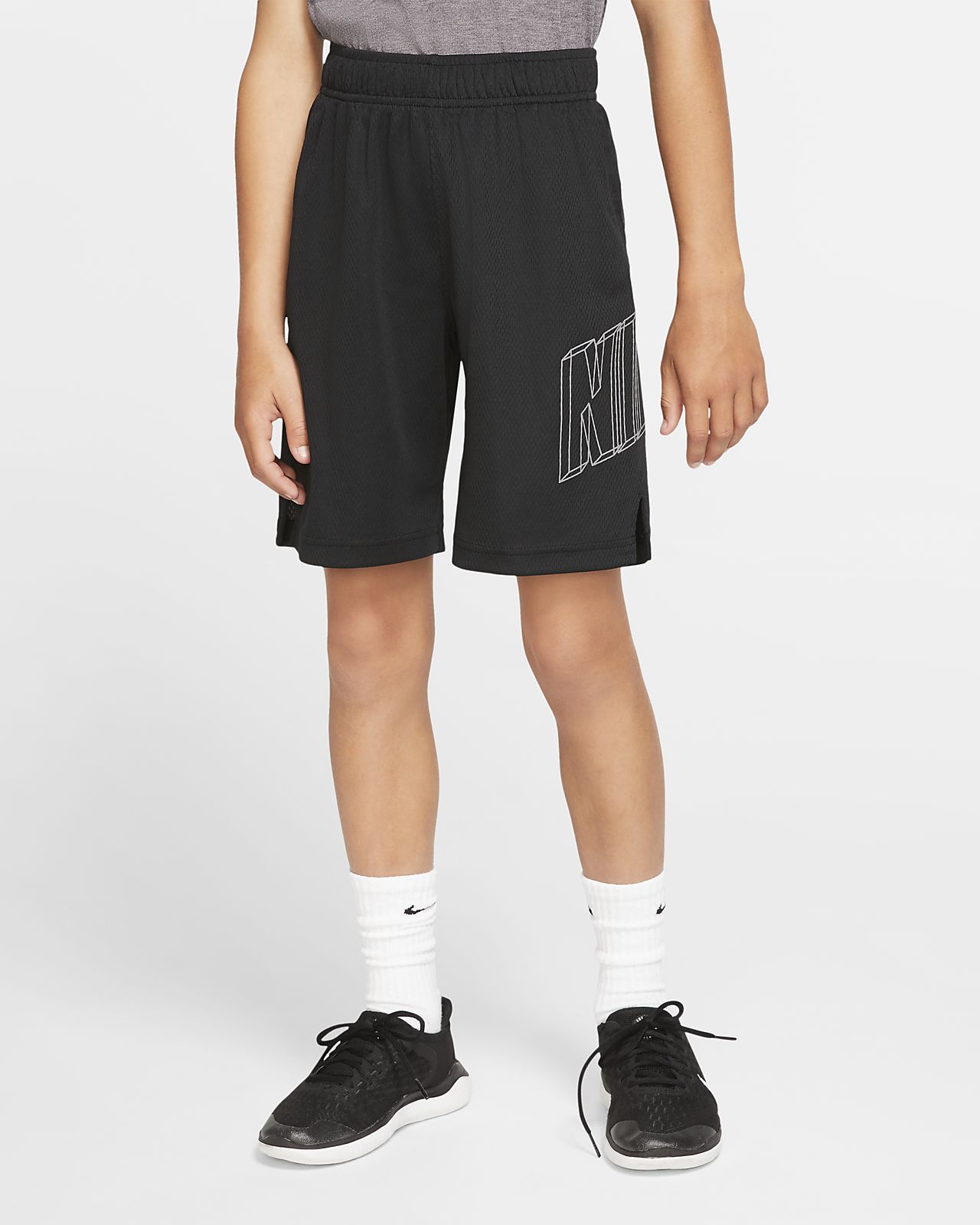 Nike Boy`s Graphic Dri-Fit Training Shorts