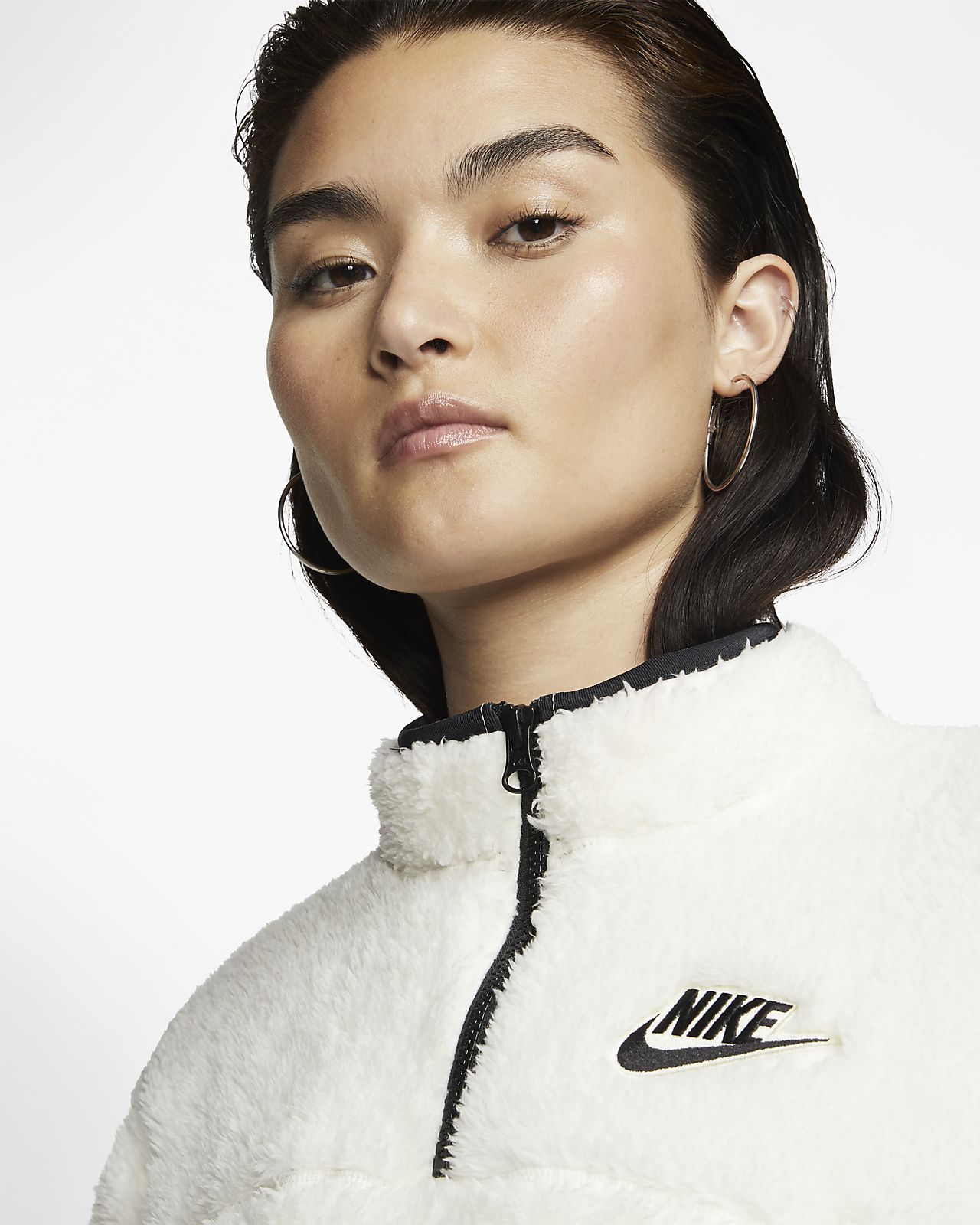 ladies nike zip up top