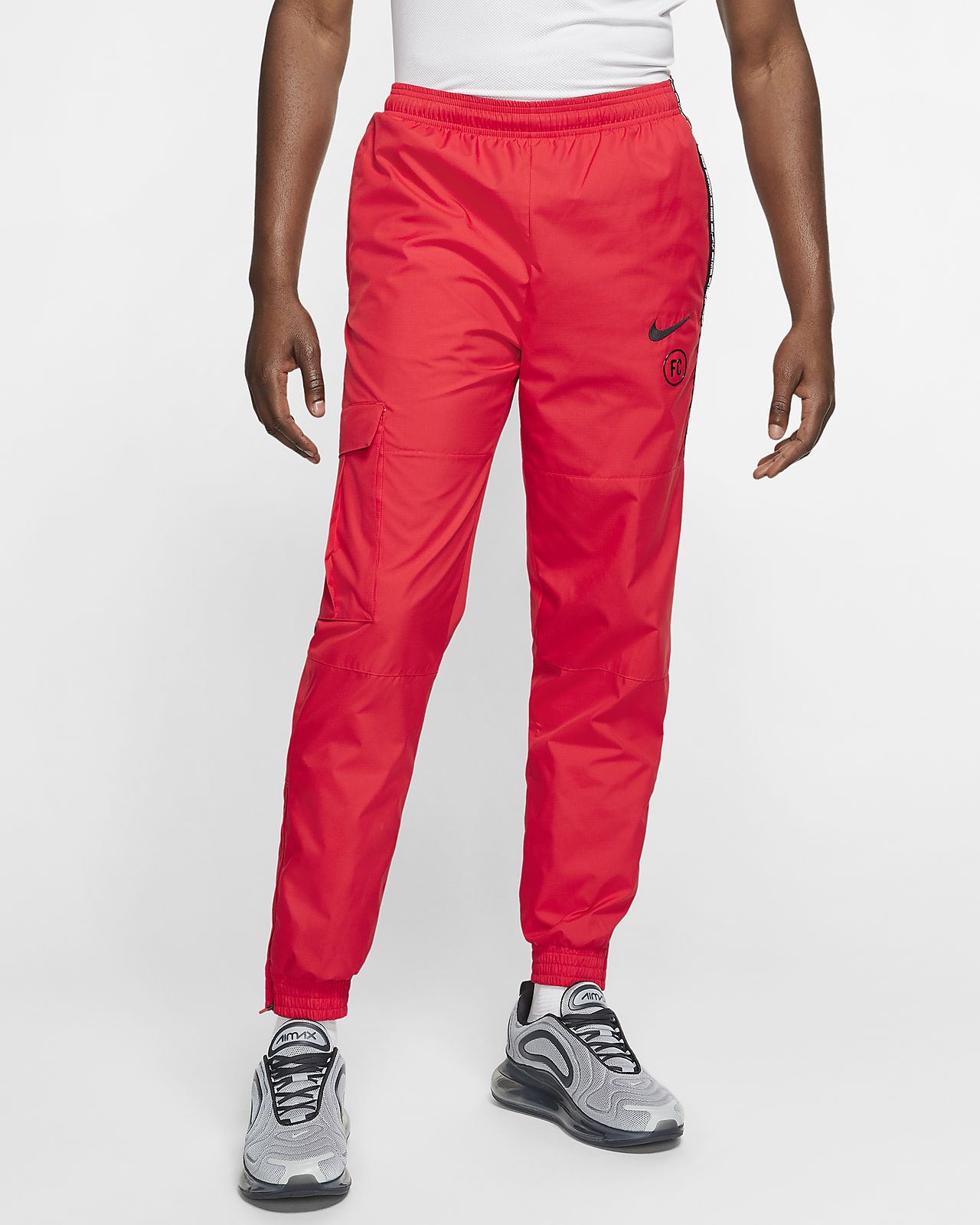 red nike football pants