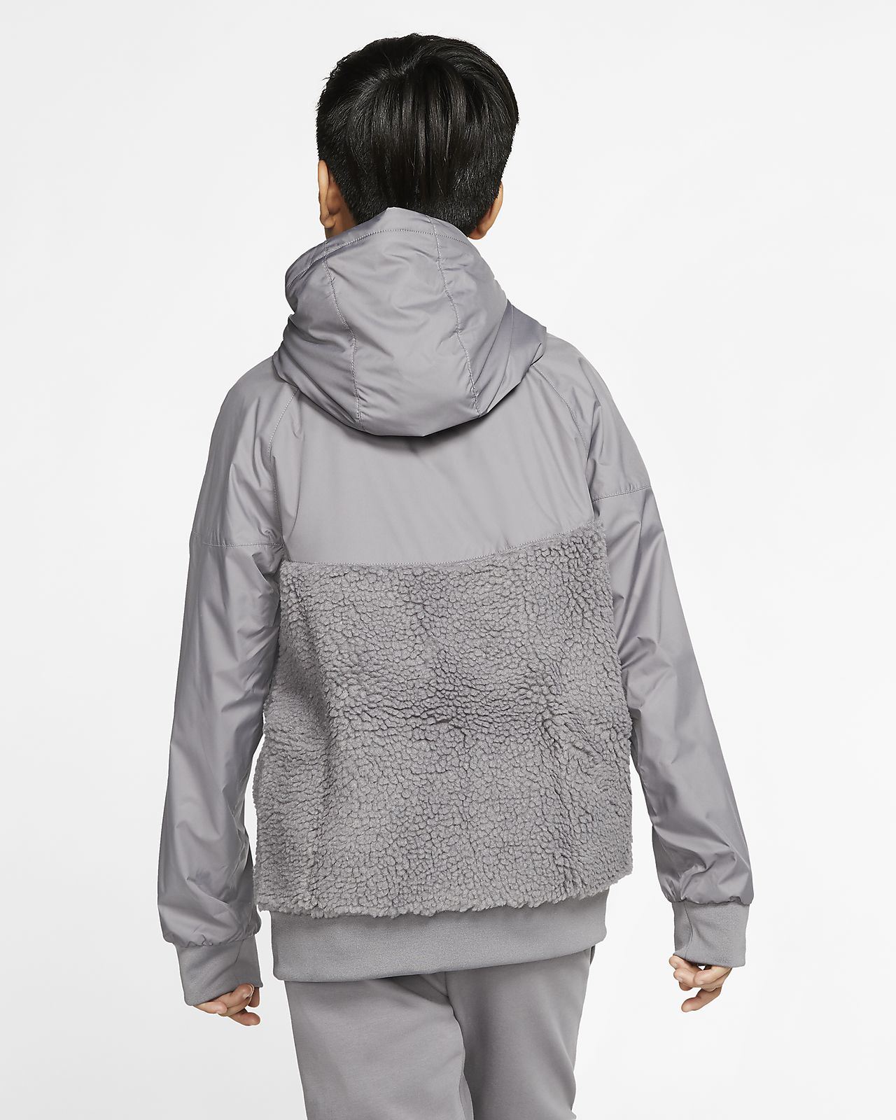 Nike Boys Sportswear Sherpa Windrunner Jacket