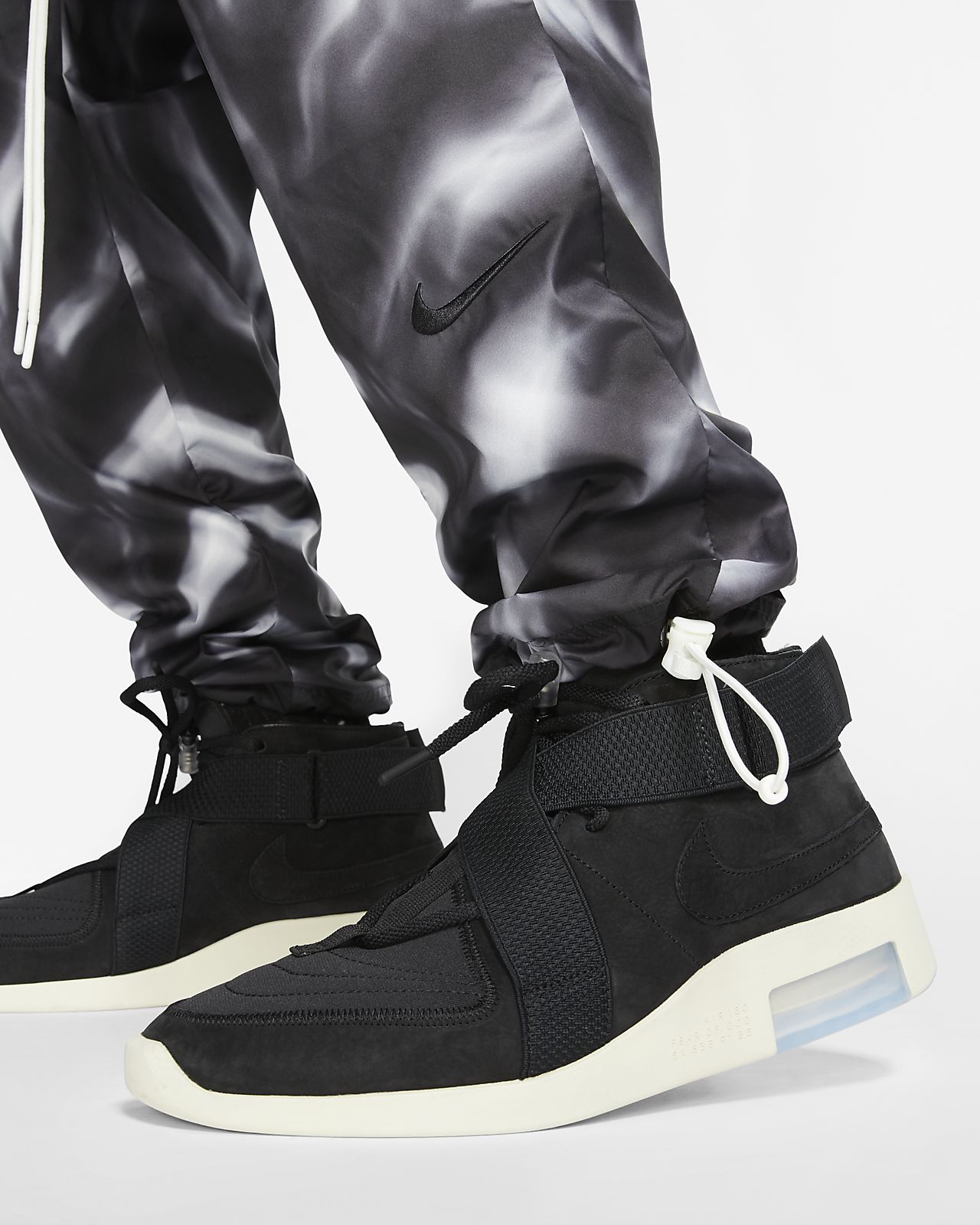 fear of god x nike pants black