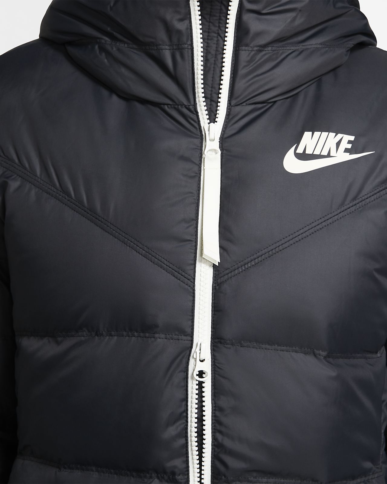 nike sportswear windrunner down fill black