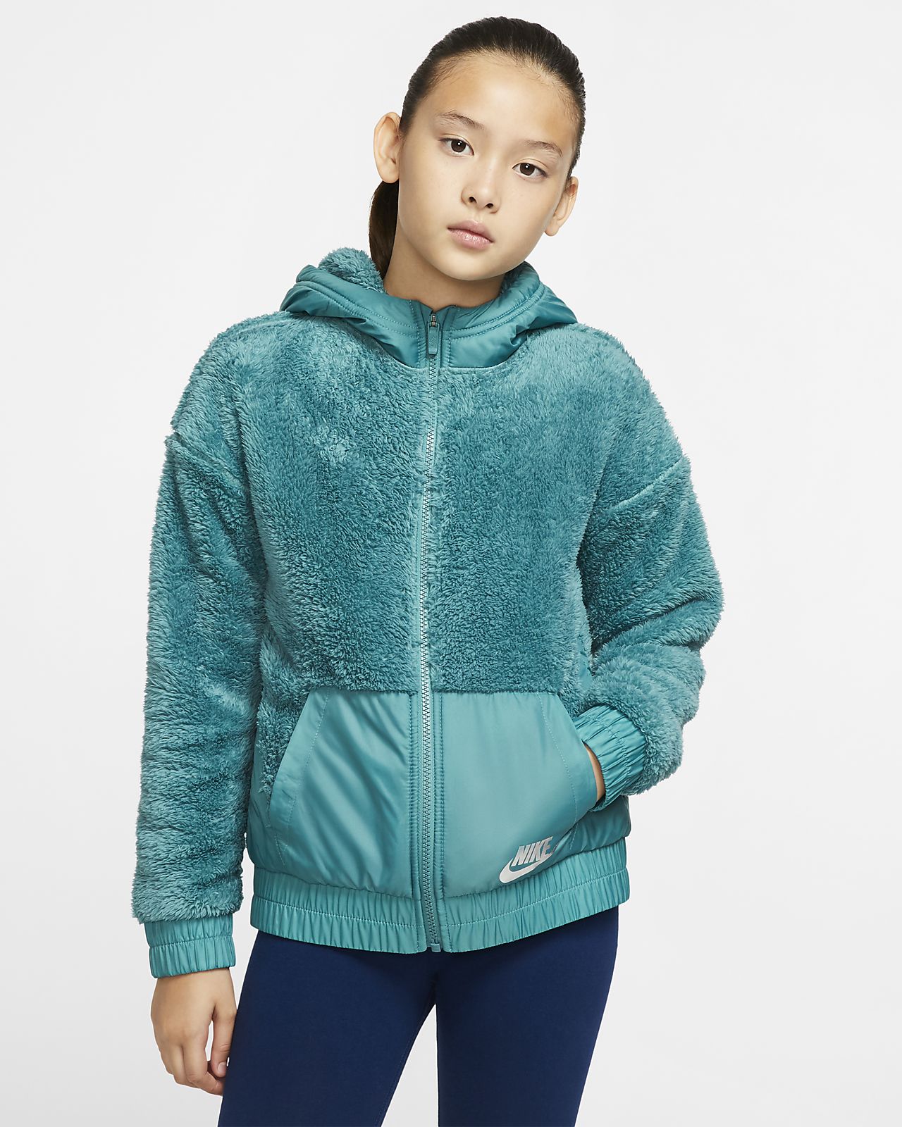 nike teddy bear jacket