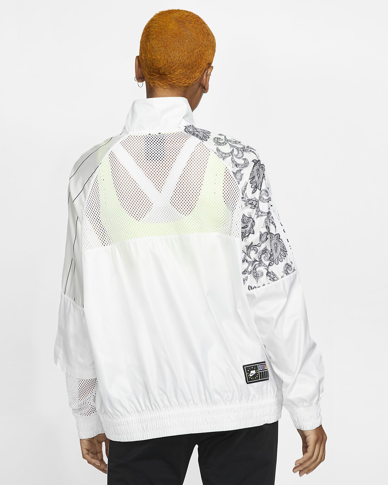 nike woven track top