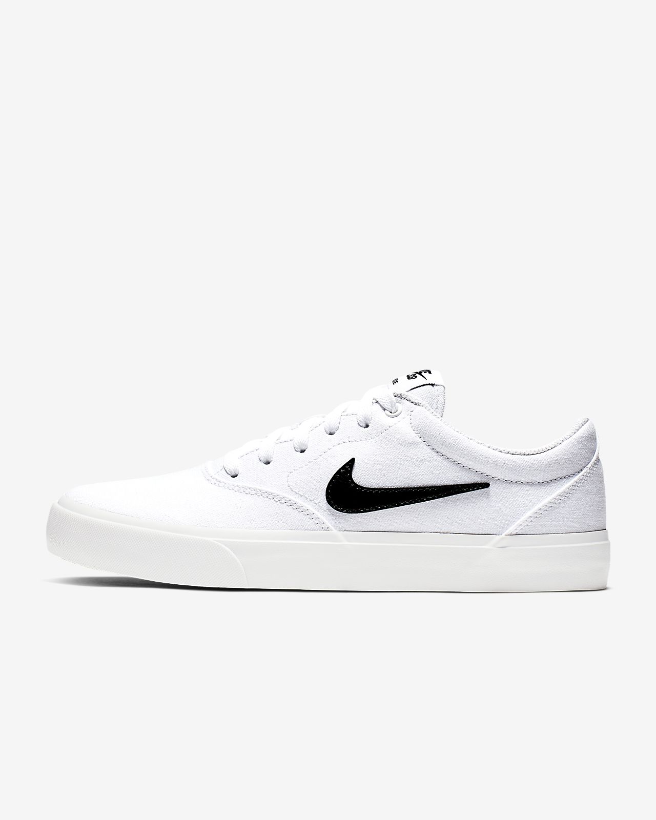 white canvas skate shoes