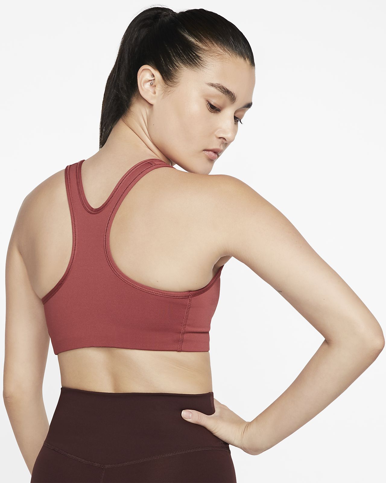 nike classic swoosh women's medium support sports bra