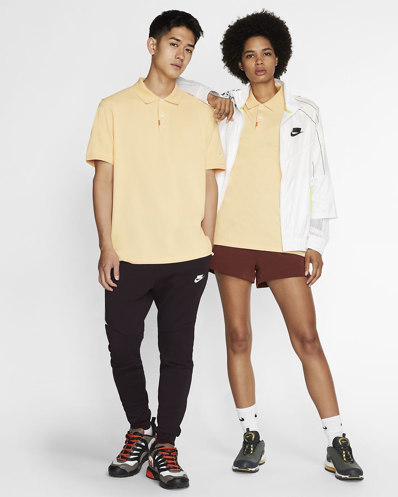 nike polo with shoe logo