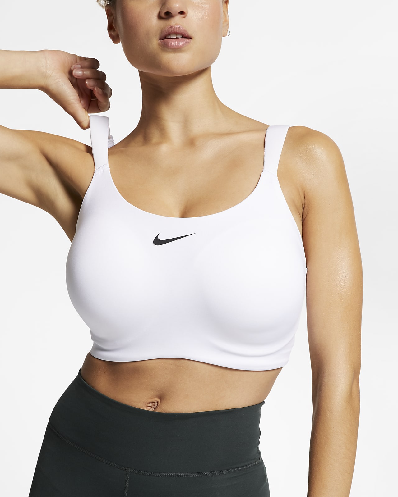 Bra deportivo Underwire con almohadillas de alta sujeción para mujer (talla grande) Nike Dri-FIT Bold