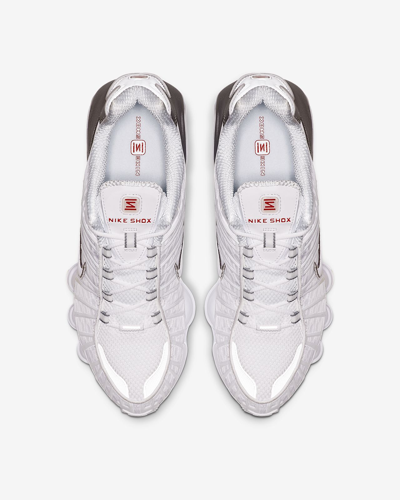 all white nike shox