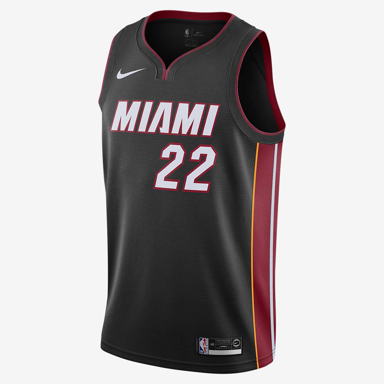 Maillot connecté Nike NBA Jimmy Butler Icon Edition Swingman (Miami Heat) pour homme