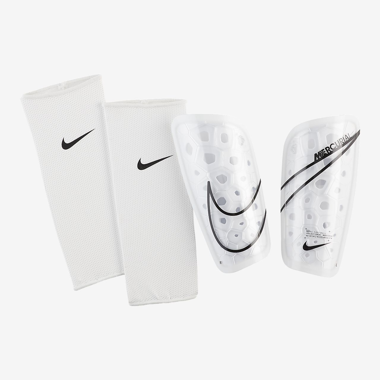 Protecciones para pierna de fútbol Nike Mercurial Lite. Nike MX