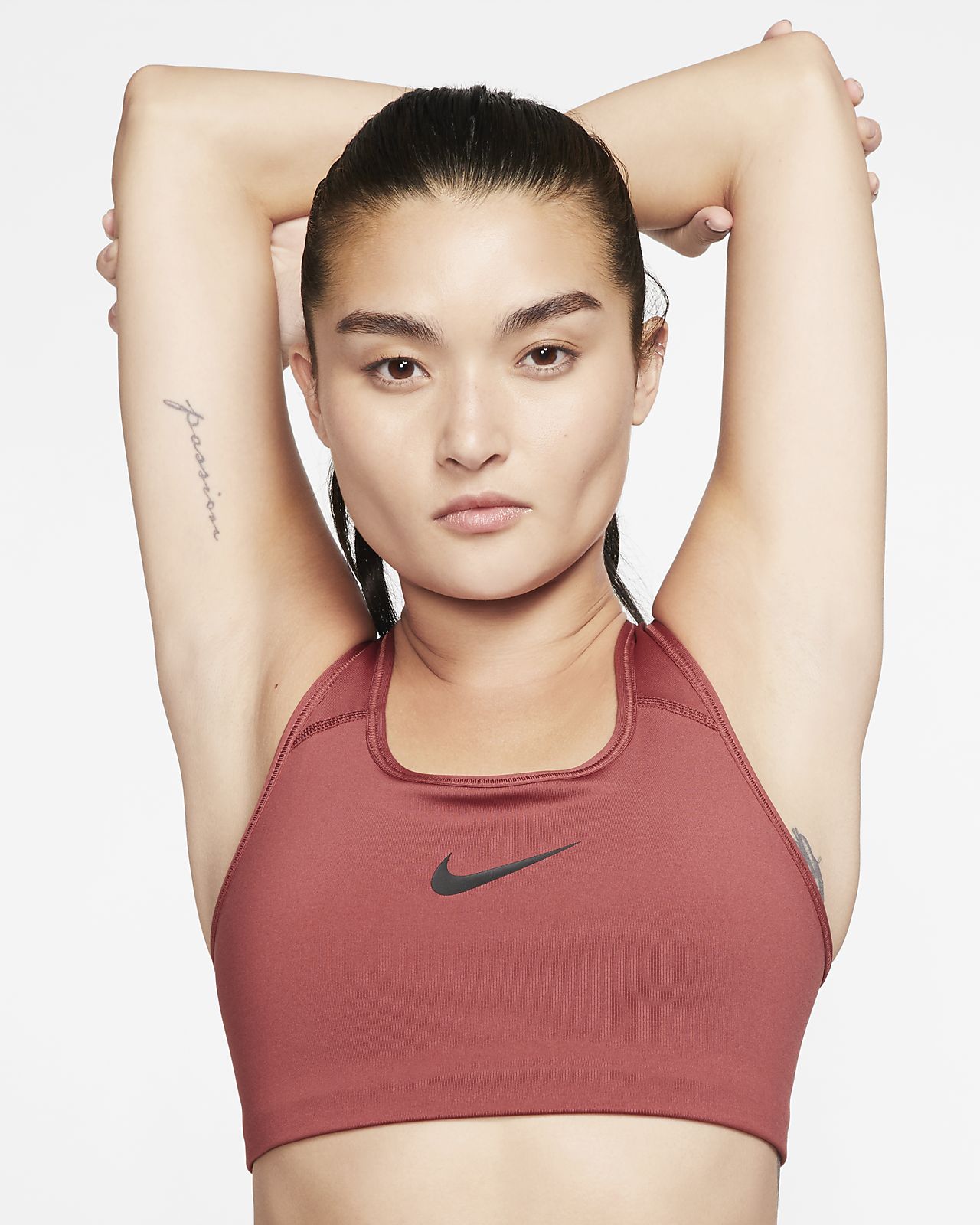 nike zip up sports bra