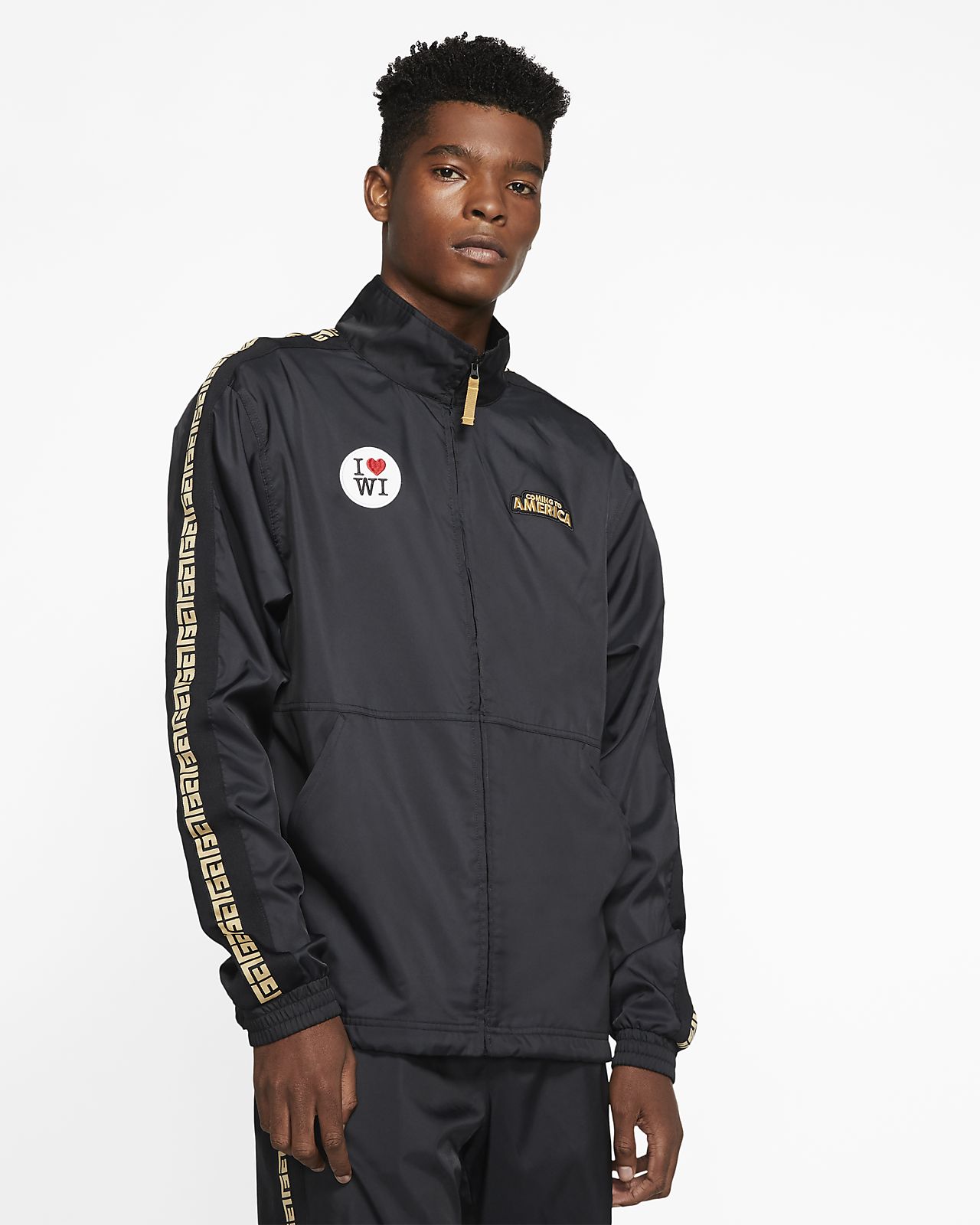 men's nike sportswear am taped track jacket