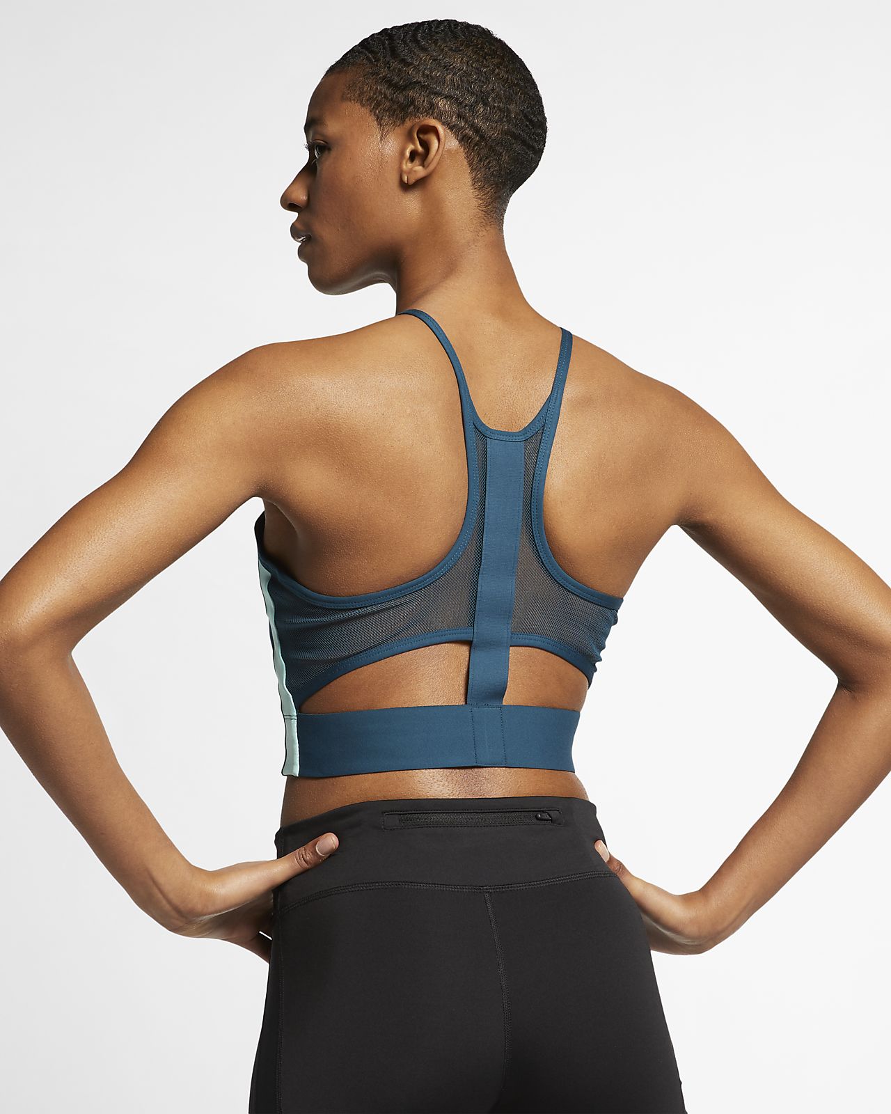 nike cropped running tank