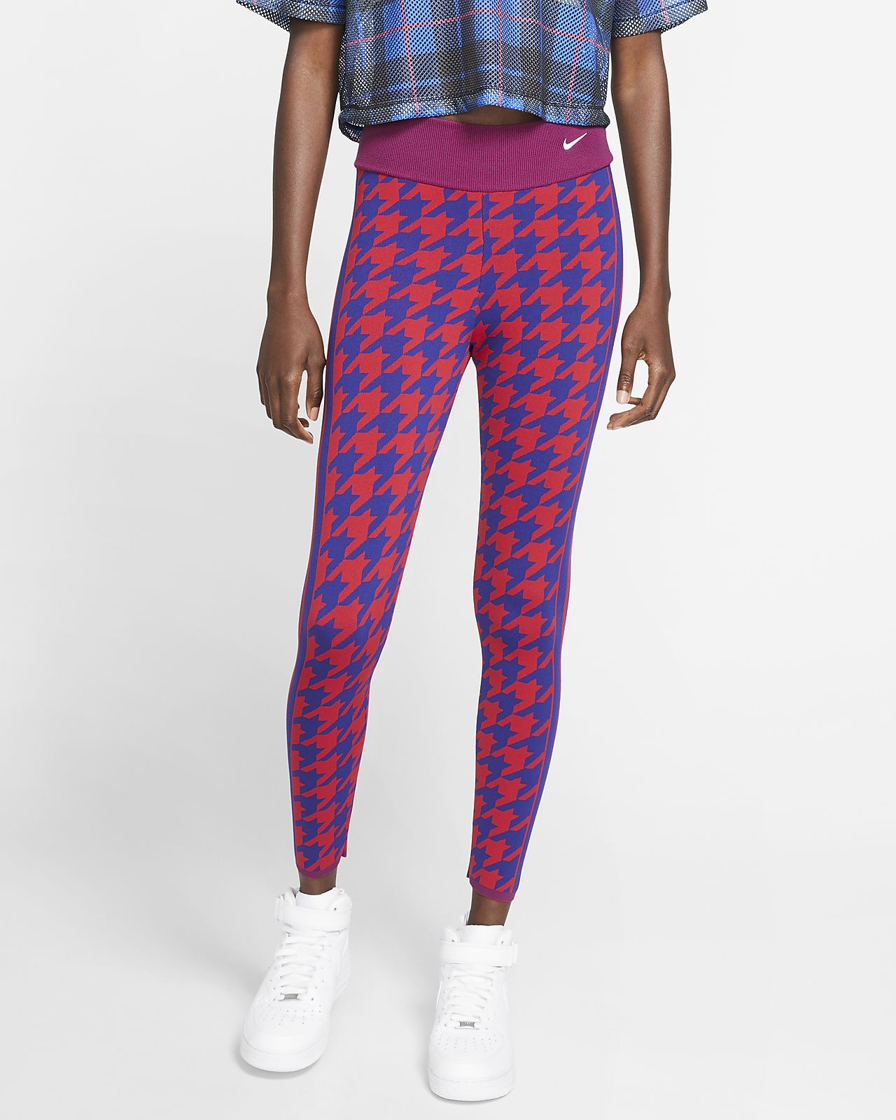 nike plaid tights