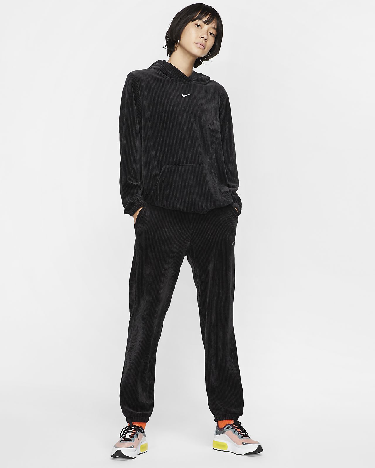 nike velour tracksuit womens