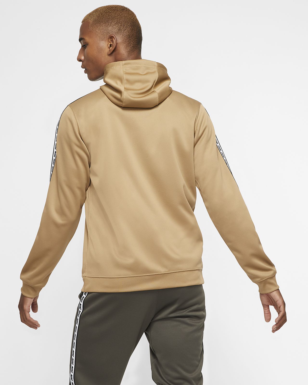 tan nike hoodie