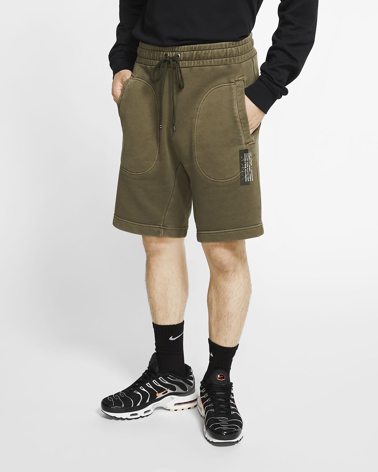 mens nike french terry shorts