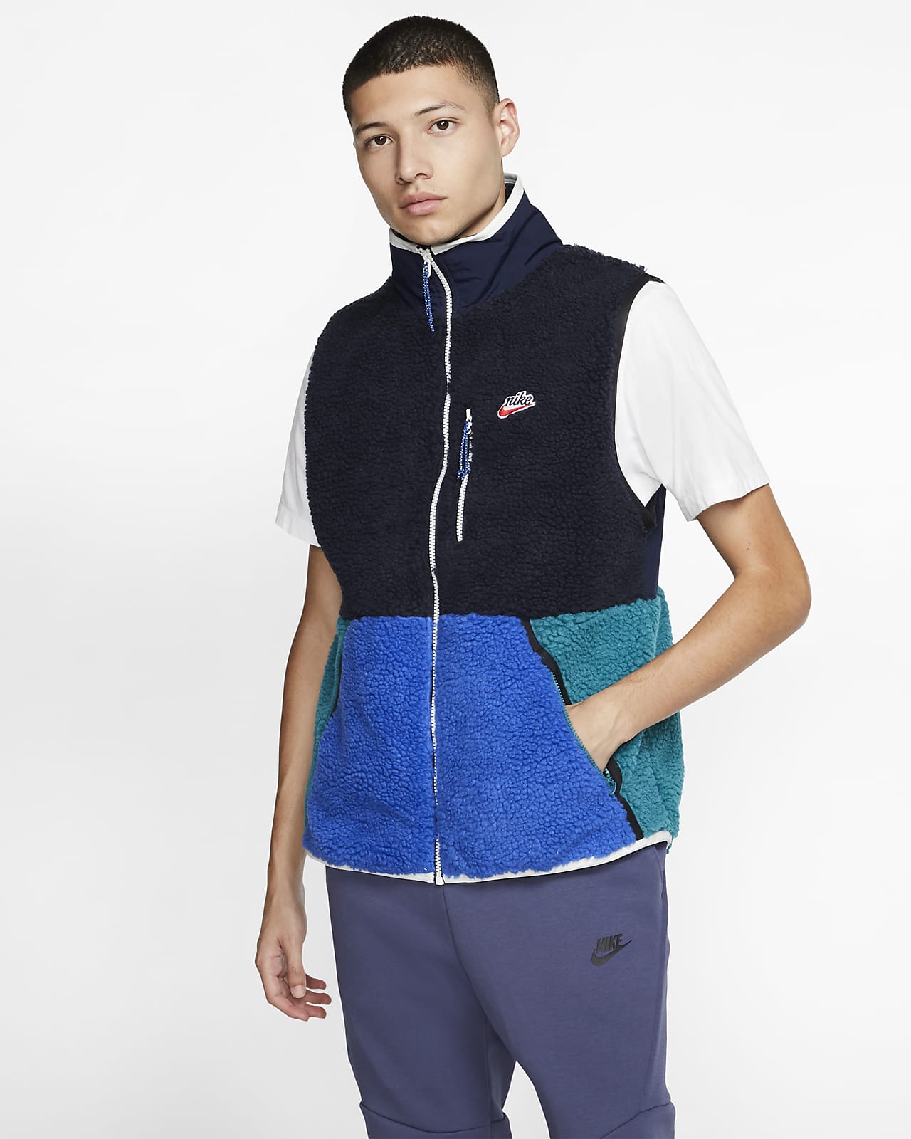 Nike Sportswear Sherpa-Fleece-Weste für Herren