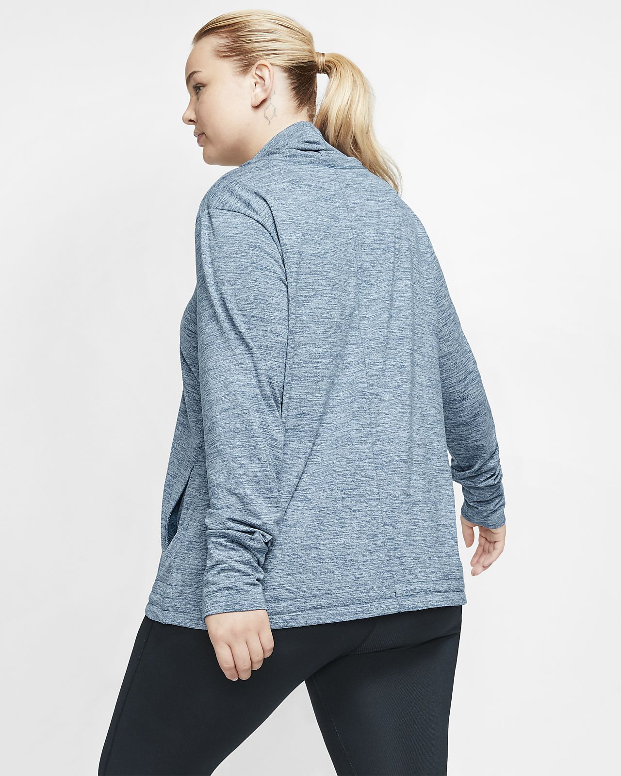 plus size nike funnel neck hoodie