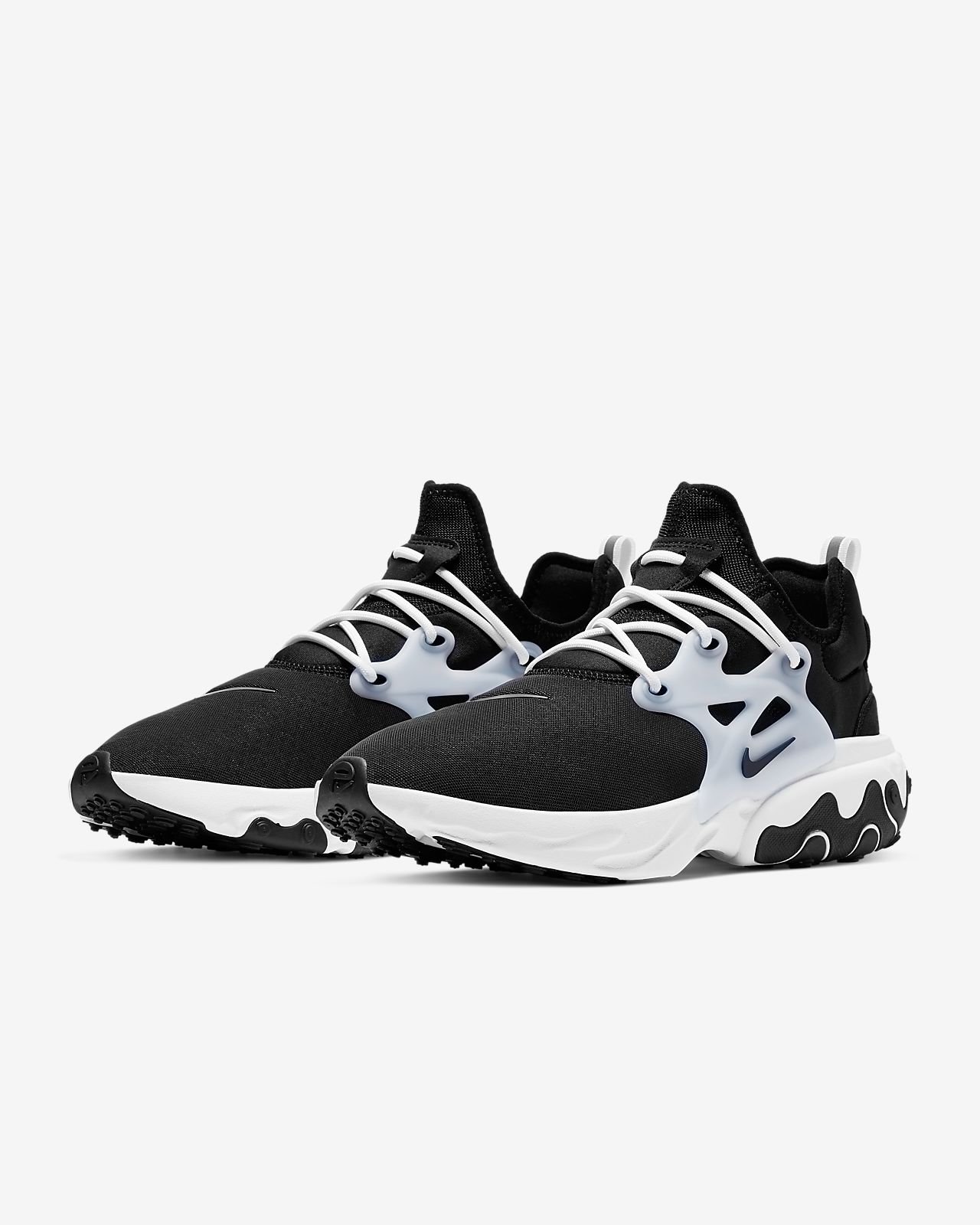 presto react black and white