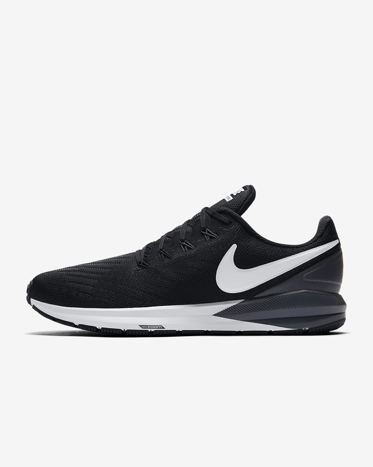 nike running shoes black and white
