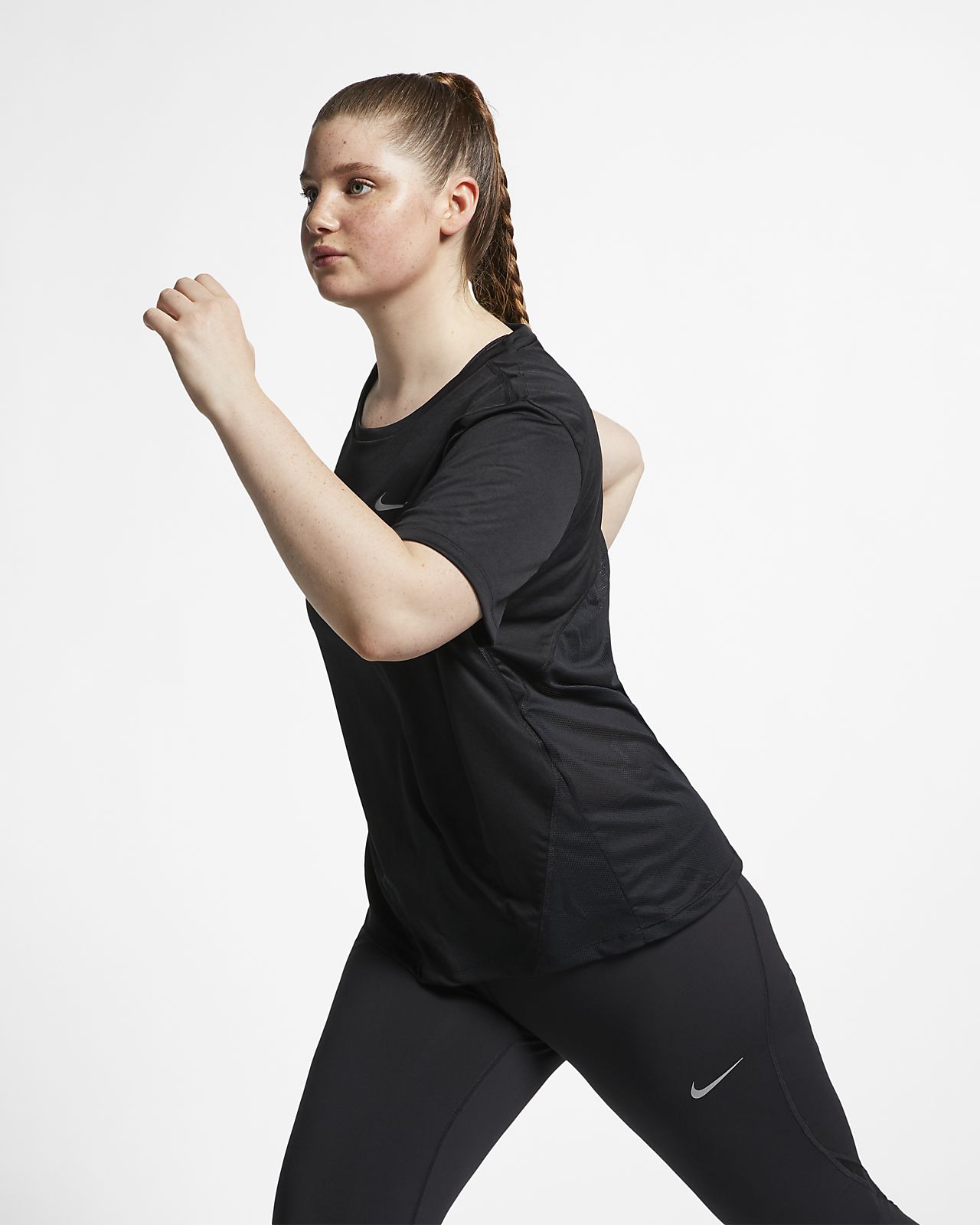 nike miler short sleeve women's