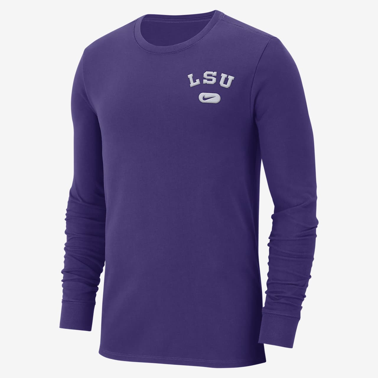 Nike College Elevated Essentials (LSU) Men's Long Sleeve Top 
