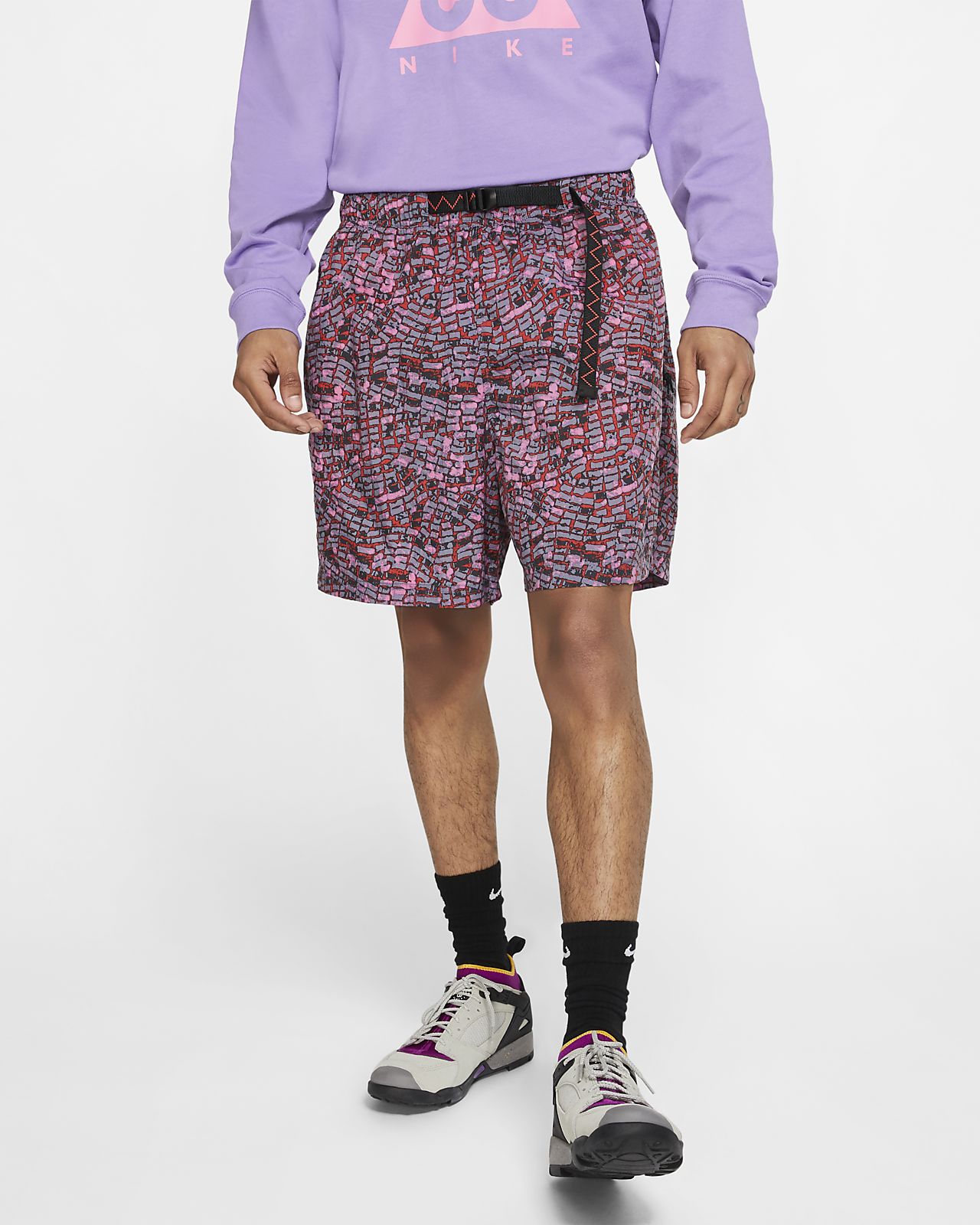 acg shorts pink