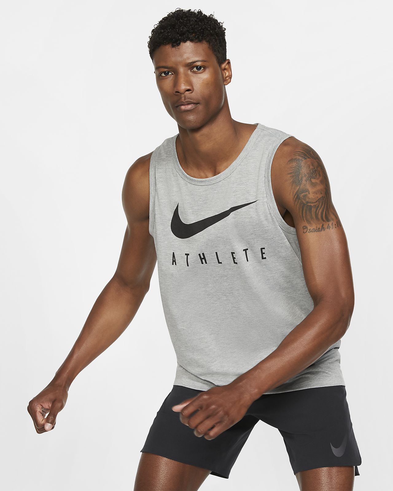 Camiseta de tirantes de entrenamiento Swoosh para hombre Nike Dri 