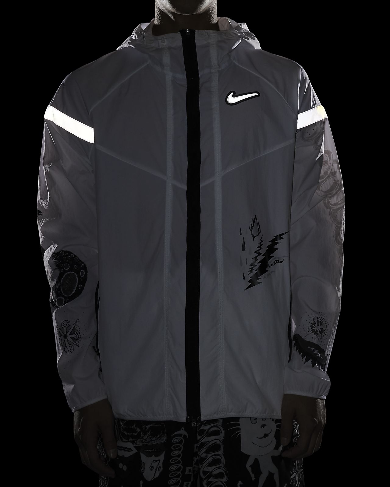 nike windrunner reflective jacket
