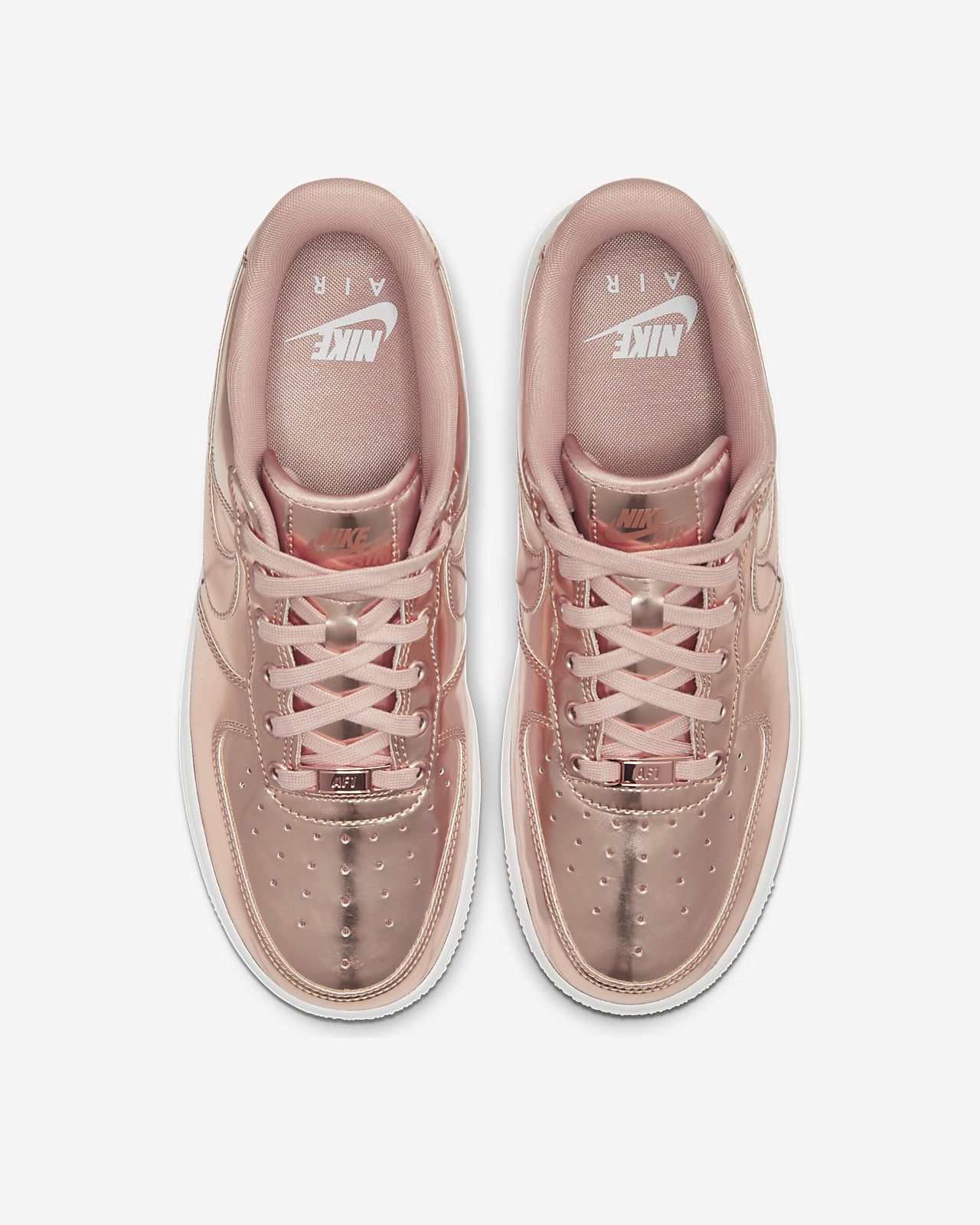 NIKE W AIR FORCE 1 '07 LUX | BEIGE WHITE PINK GOLD | 898889 NIKE W AIR FORCE 1 '07 LUX | BEIGE WHITE PINK GOLD | 898889