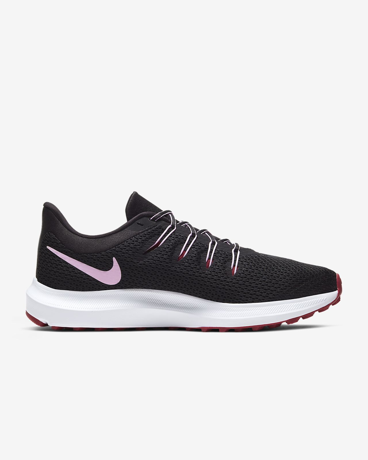 nike quest 2 black and pink
